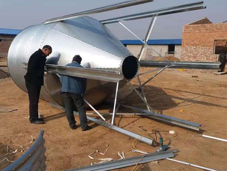 鍍鋅料塔現(xiàn)場安裝